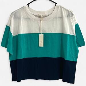 Z Supply Lounge Vintage Cropped Color Block Tee